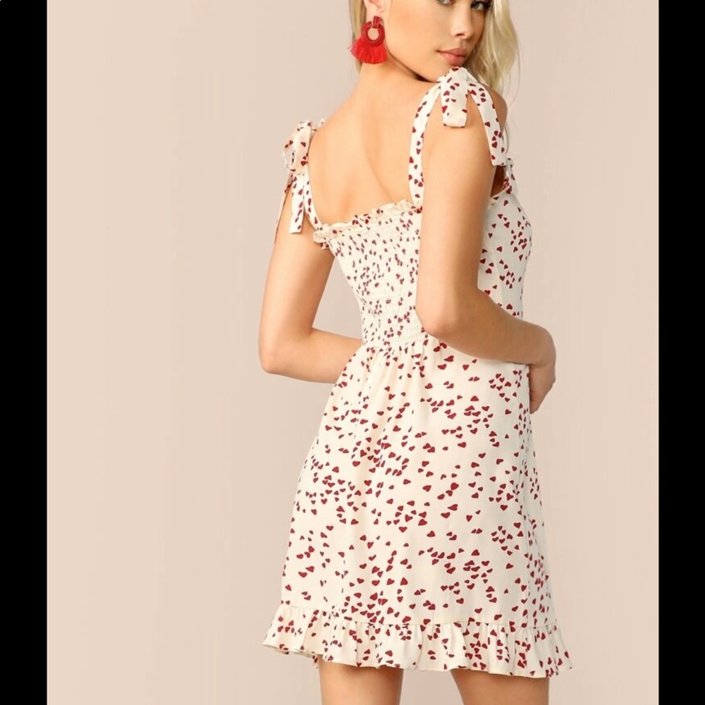 Back Knot Heart Sweetheart Dress Size XS - Picture 3 of 5